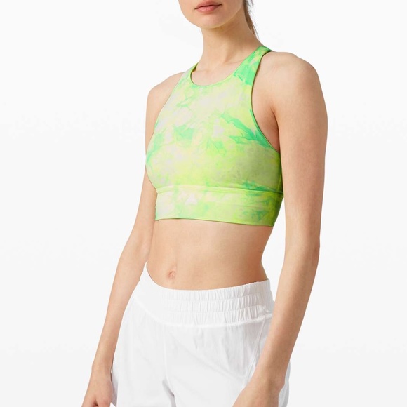 lululemon athletica Other - Lululemon Energy Bra High Neck Long Line Shibori *Medium Support B-D